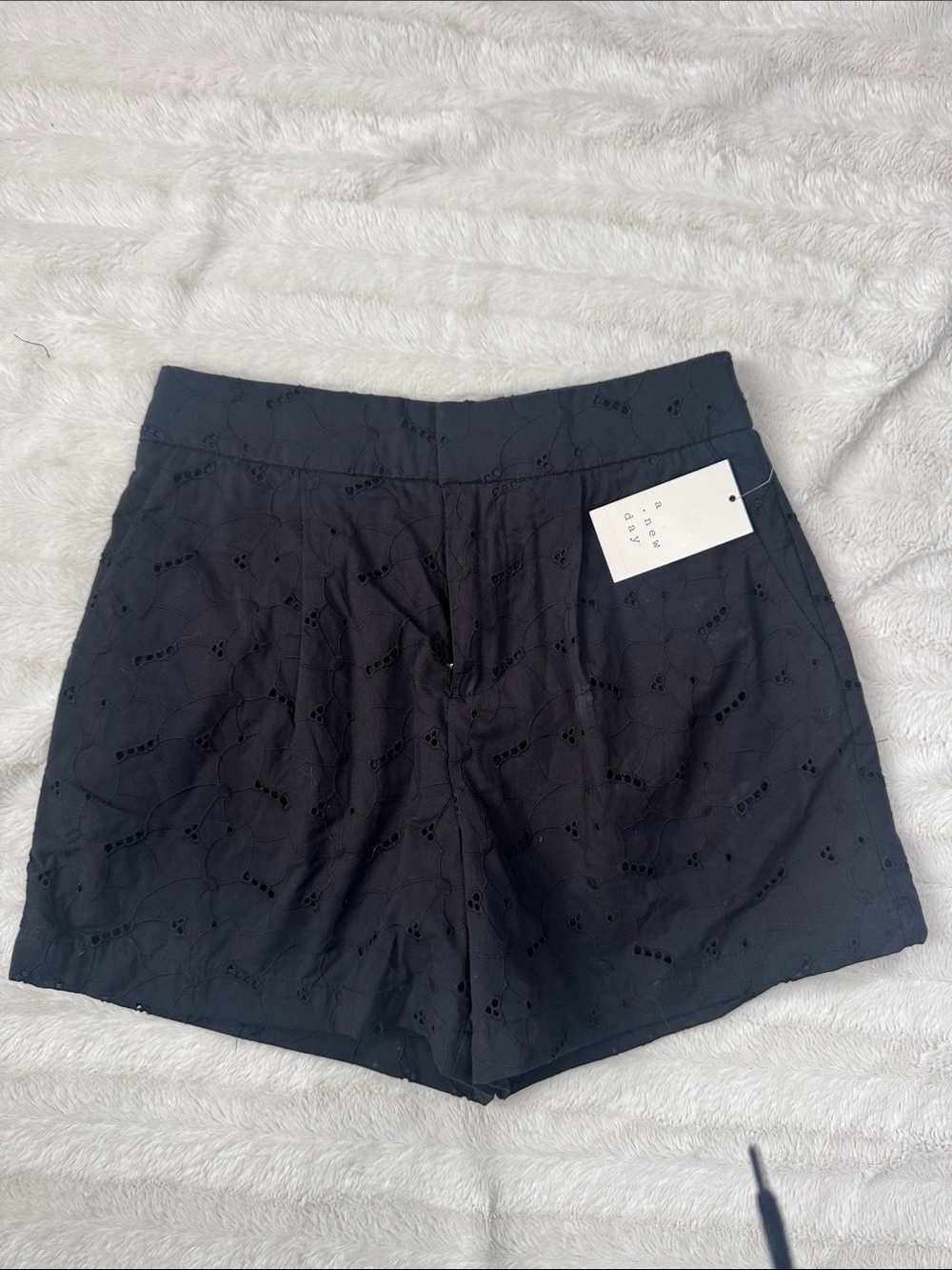 Black Eyelet Women’s Shorts
